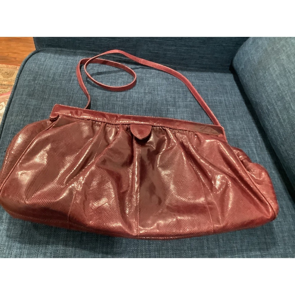 Susan Gail Suede Leather Vintage Rare Bag Gold Lock Purse